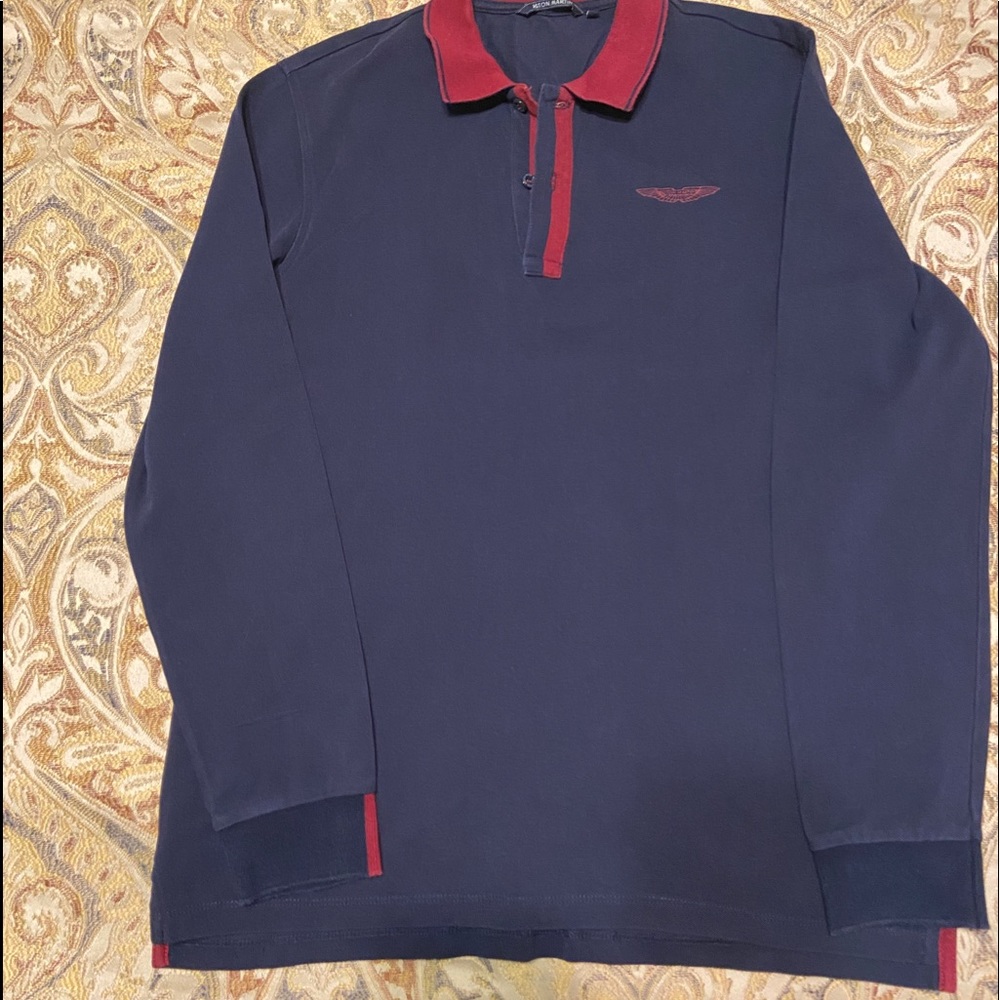 Aston Martin long sleeve polo shirt